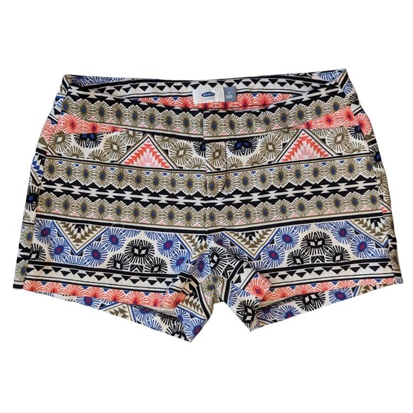 Old Navy Multicolor Patterned Women Shorts - Picture 3 of 7
